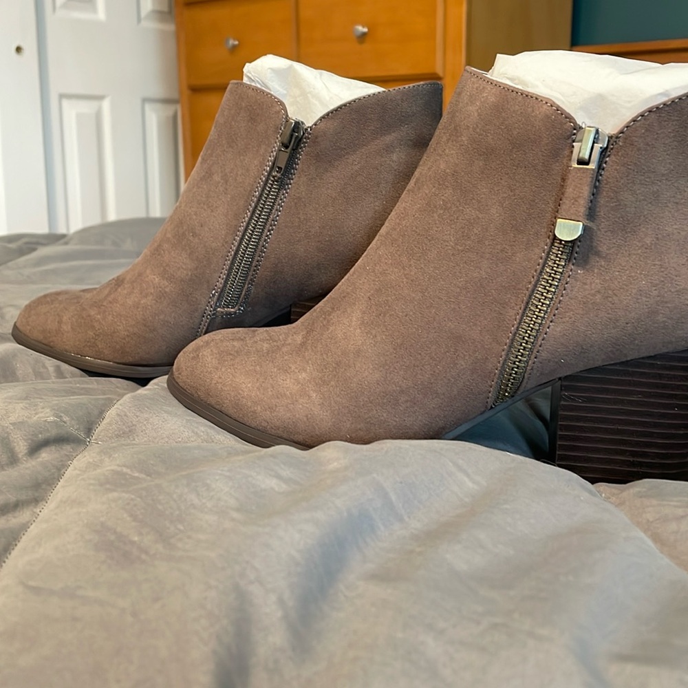 suede booties